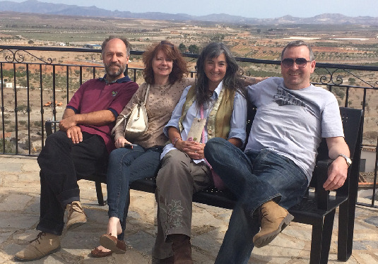 At the view point in Uleila del Campo